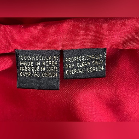 Dana Buchman Women’s 100% Wool Dark Cherry Red Hook Top Jacket Blazer Size 14 - Picture 4 of 5